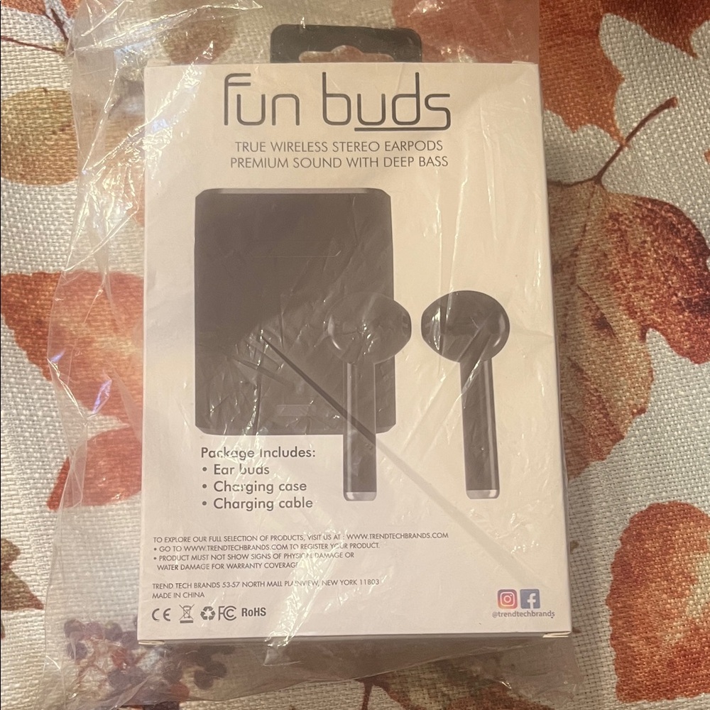 True Wireless Stereo Earbuds - Black